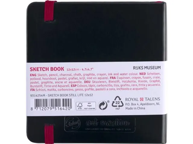 TAC schetsboek Stilleven 12x12cm