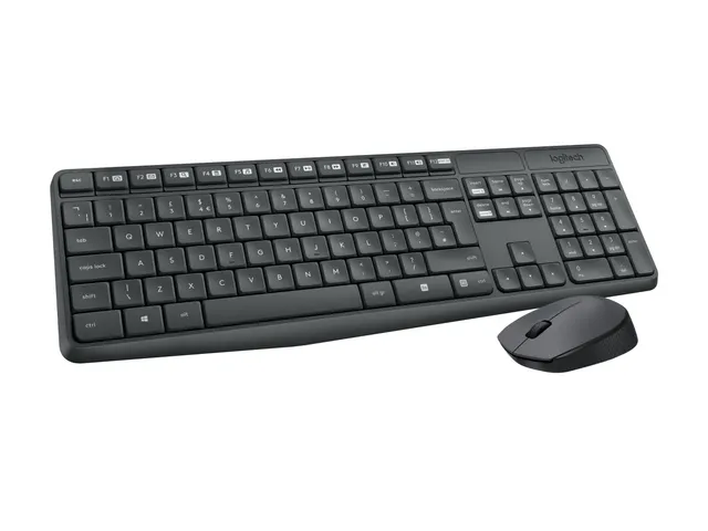 Logitech MK235 toetsenbord Inclusief muis USB QWERTY Spaans Grijs