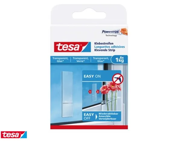 Dubbelzijdige powerstrip Tesa transparant 1kg