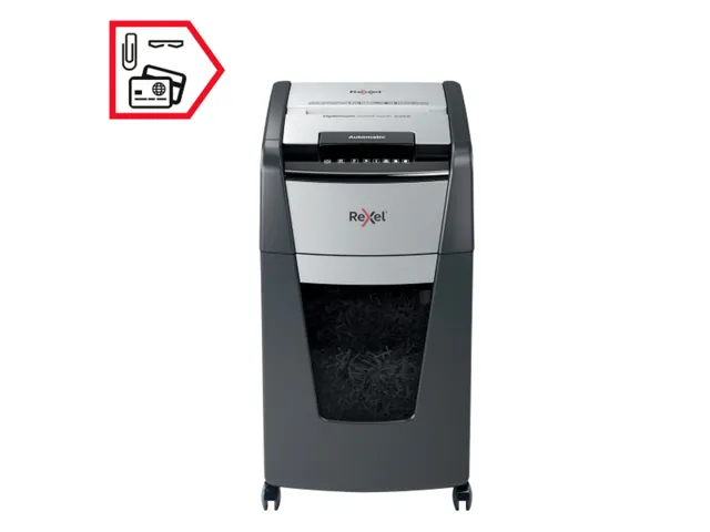 Destructeur papier Rexel Optimum Auto+ 225X particules 4x26mm P-4