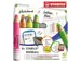Whiteboardpotlood STABILO MARKdry 4 stuks neon kleuren