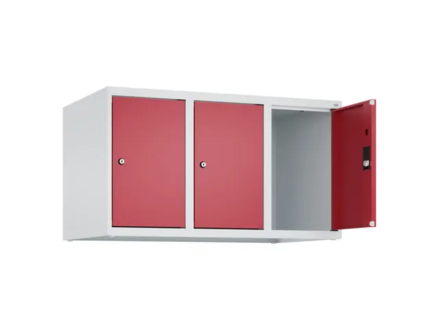 opzetkast,v. locker,3vak.,vak B 300mm,HxBxD 500x900x500mm,vleugeldeur