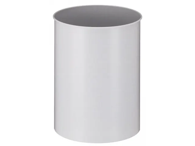 Ronde Papierbak Metaal 30 Liter Grijs