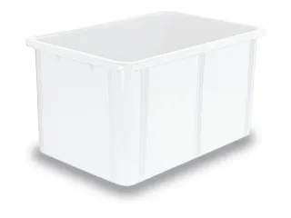 Stapelbak Pe Hxlxb 320X600X400Mm Inhoud 60L Naturel Wit - 1
