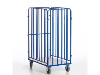 pakketwagen,draagverm. 600kg,laadvl. LxB 1200x740mm,houtetage,RAL5010 - 3