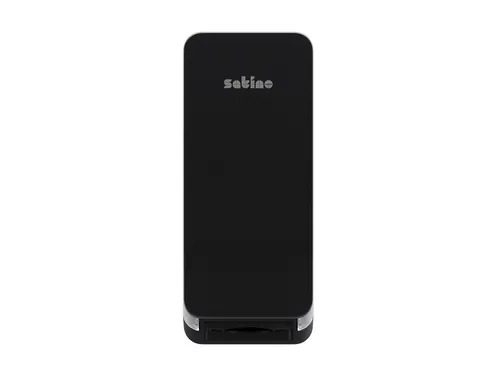 Toiletpapierdispenser Satino BT1 Hyginity gevouwen zwart 333425