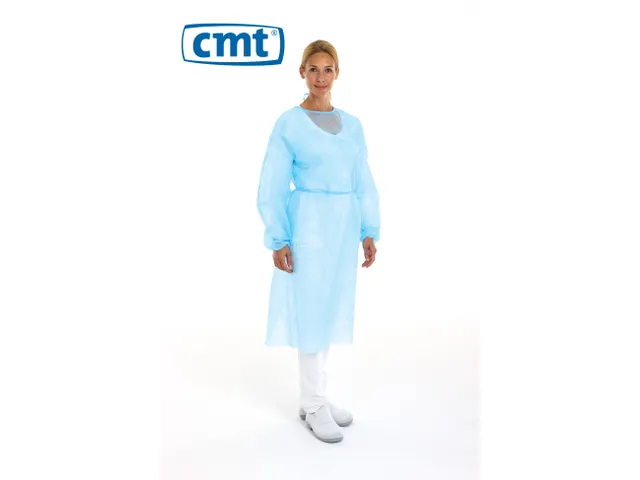 Pp Non Woven Isolatieschort Blauw Latex Vrij Regular Weight 100 Stuks