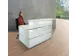 Balie Compleet bxd 1350x1015mm Recht Glazen Front wit