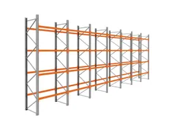 palletstelling,basis+6xaanbouw,HxBxD 4620x13575x1100mm,vakl. 3000kg