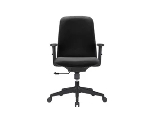 bureaustoel,kantelmechanisme,m. 2D-armleuningen,zitting stof zwart - 1