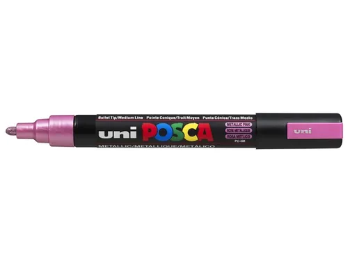 Verfstift Posca PC5M Medium Punt 1,8-2,5mm Metallic Roze