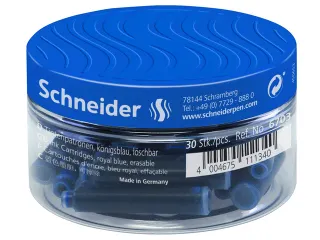 Inktpatronen Schneider pot à 30 stuks koningsblauw - 1