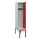 locker met bank,HxBxD 2120x400x815mm,1vak,vak B 400mm,cilinderslot