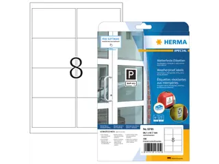 HERMA 10795 Weerbestendige etiketten A4 99,1x67,7mm Wit 160 stuks - 1