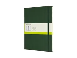 Notitieboek Moleskine XL 190x250mm blanco hard cover myrtle green