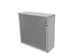 jaloeziedeurkast,HxBxD 1155x1200x445mm,2xhouten vloer,MP-lichtgrijs