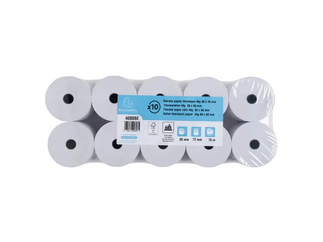 Rollen Voor Kastickets 80x80x12x76, 1 Thermische Laag 55g