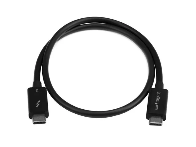 0.5 Meter Thunderbolt 3 (40gbps) Usb-c Kabel Zwart