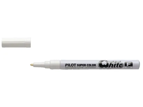 Viltstift Pilot Super Color Lakmarker Ronde Fijne punt Wit