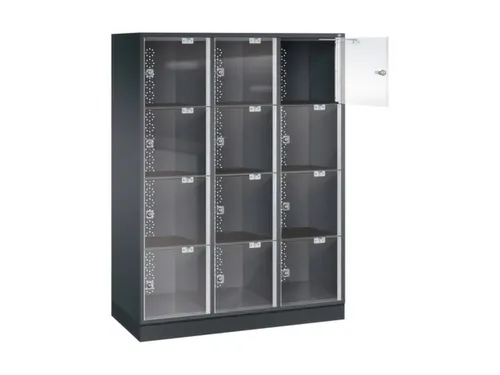 grootvolume-lockersysteem,HxBxD 1750x1220x500mm,3x4vakken,cil.-slot