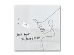 OUTLET Glas-magneetbord Sigel Artverum Line Art. 480x480x15 mm