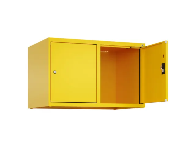 opzetkast,v. locker,2vak.,vak B 400mm,HxBxD 500x800x500mm,cilinderslot