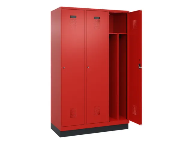 locker voor scheiding van kleding,HxBxD 1950x1200x500mm,3vak