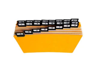 Tabblad a-z Glanskarton 6/10 148x210mm 24 stuks - 5