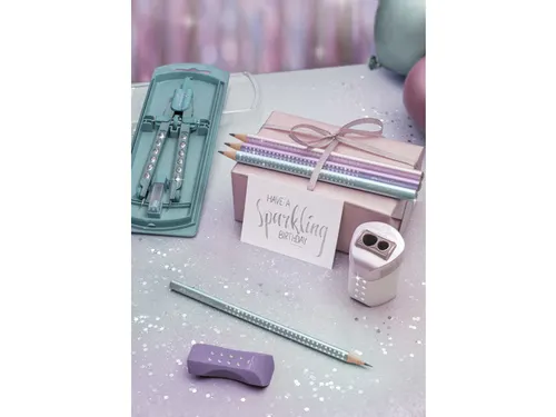 Potlood Faber-Castell Jumbo grip Sparkle ocean metallic