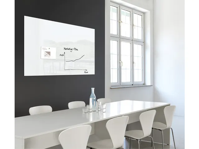 Glas/magneetbord Xl Sigel 120x90 Wit