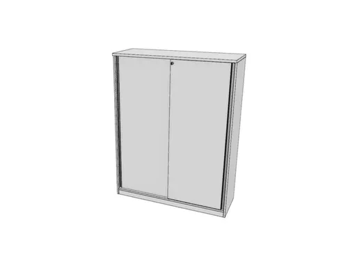 schuifdeurkast,HxBxD 1545x1200x445mm,Bl-wit
