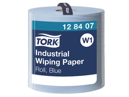 Tork 128407 Industrial Poetspapier 3-laags Blauw W1