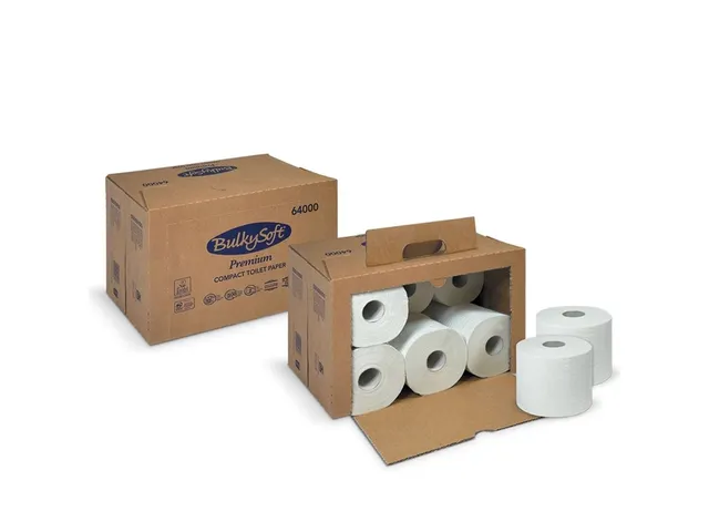 Toiletpapier BulkySoft Premium 2-Laags 500 Vel12x500 vel 64000