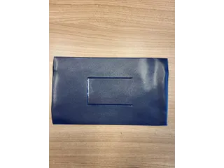 Schooletui 15x26cm met rits skai donkerblauw - 2