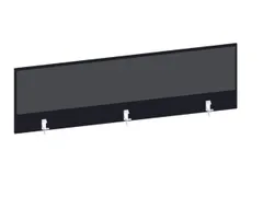 baliepaneel bureau aanbouw achter CC-zwart BN8010-antraciet 1600mm