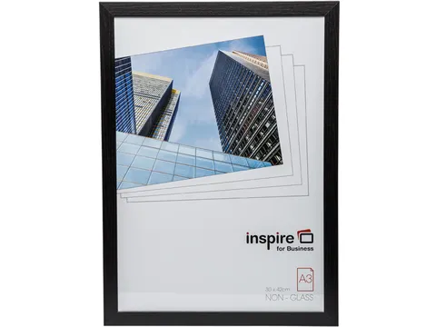 Hampton fotokader Oxford, in 2 cm MDF, zwart, A3