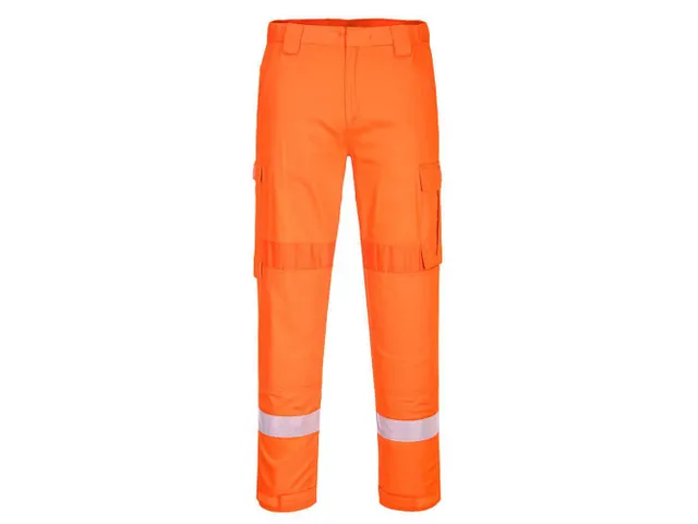 Portwest FR401 werkbroek, fluo oranje, maat L, per stuk