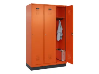 locker,HxBxD 1950x1200x500mm,3vak,vak B 400mm,cil.-slot,sokkel - 1