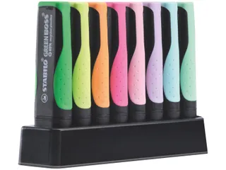 Markeerstift STABILO GREEN BOSS 6070/8 pastel assorti deskset à 8st - 3