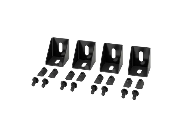 APC Netshelter GANGINSLUITING, HAAKSE CONNECTORBEUGEL, SET VAN 4, ZWAR