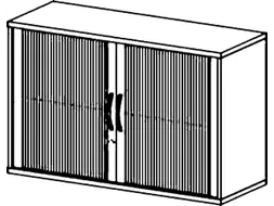 jaloeziedeurkast HxBxD 770x1200x430mm 1xhouten vloer romp onyxgrijs