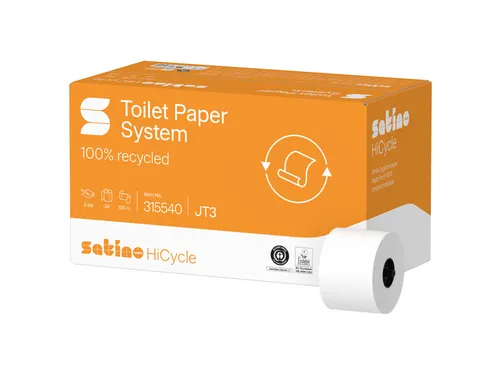 Satino HiCycle JT3 toiletpapier 2-laags 100m wit 24 rollen