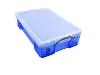 Opbergbox Really Useful 33 liter 710x440x165mm transparant blauw - 1