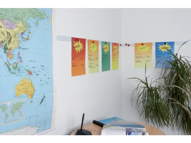 Metaalband MAUL 25mx35mm zelfklevend wit knipbaar