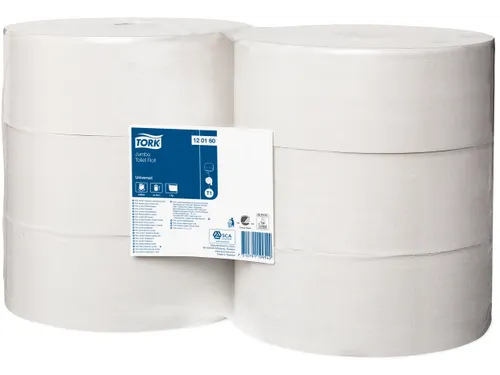 Tork Jumbo Toiletrol 120160 T1 1-Laags 2400 vel Naturel