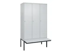 locker voor scheiding van kleding,HxBxD 2120x1200x815mm,3vak
