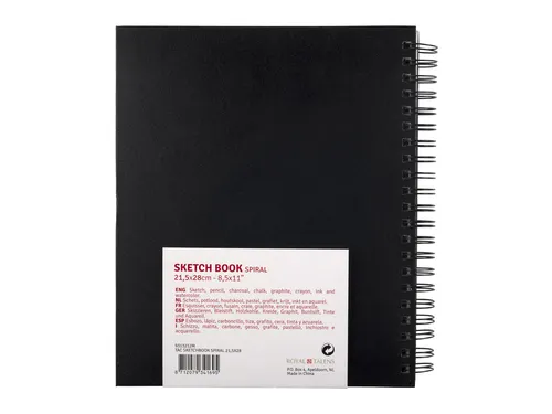 Schetsboek Talens Art Creation Zwart Spiraal 21x28cm 110gr 80vel