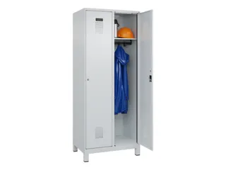 locker,HxBxD 1950x800x500mm,2vak,vak B 400mm,cil.-slot,voeten - 1