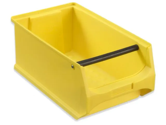 Bac À Bec Hxlxp 150X200X350Mm Pp Avec Barre Support Jaune