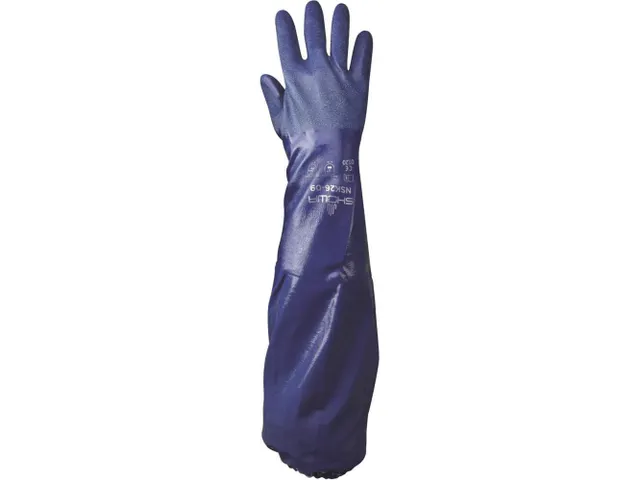 Showa NSK26 nitril handschoenen, blauw, maat M, per 72 paar